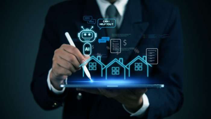 Real,Estate,Ai,Assistant,On,Tablet,,Chatbot,For,Smart,Property