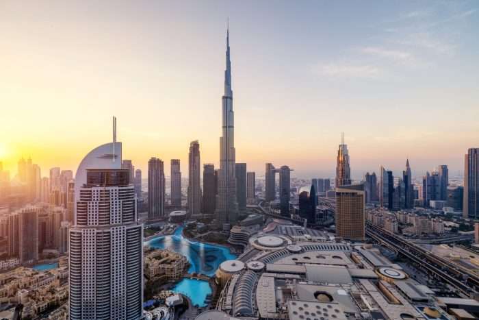 Panoramic,Dubai,Skyline,With,Full,Downtown,,Business,Bay,,And,Dubai