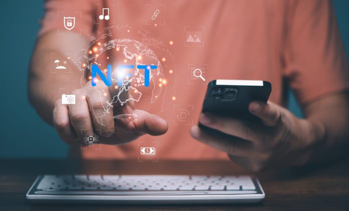Nft,Token,In,Blockchain,Technology,,A,Non-fungible,Token,Is,A